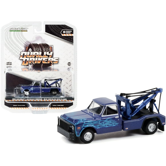 GREENLIGHT HOBBY EXCLUSIVE "GULF" 1969 CHEVROLET C-30 DUALLY WRECKER TOW TRUCK